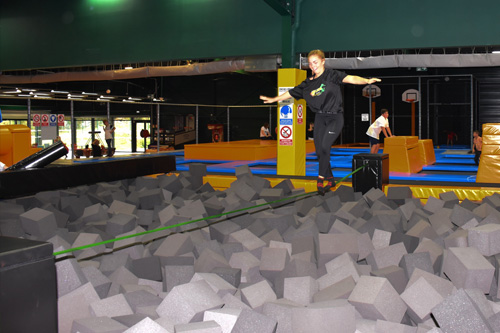 Slackline trampoline à Rennes