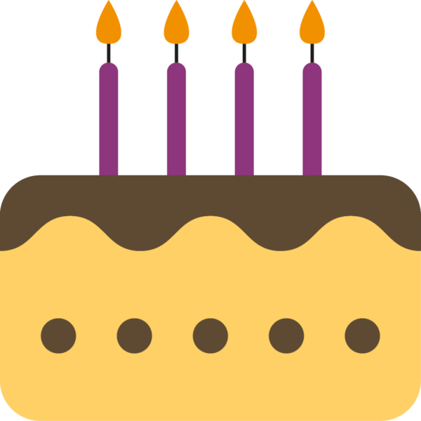 Icone de gâteau d'anniversaire